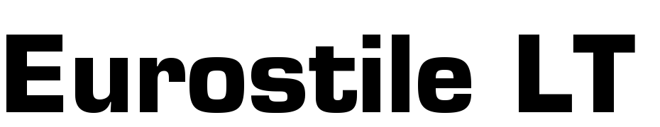 Eurostile LT Std Bold cкачати шрифт безкоштовно